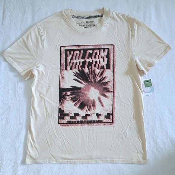 Volcom Tops - Volcom💎 "True To This" Repeating Logo Boyfriend👫 Tee👕 - NWT